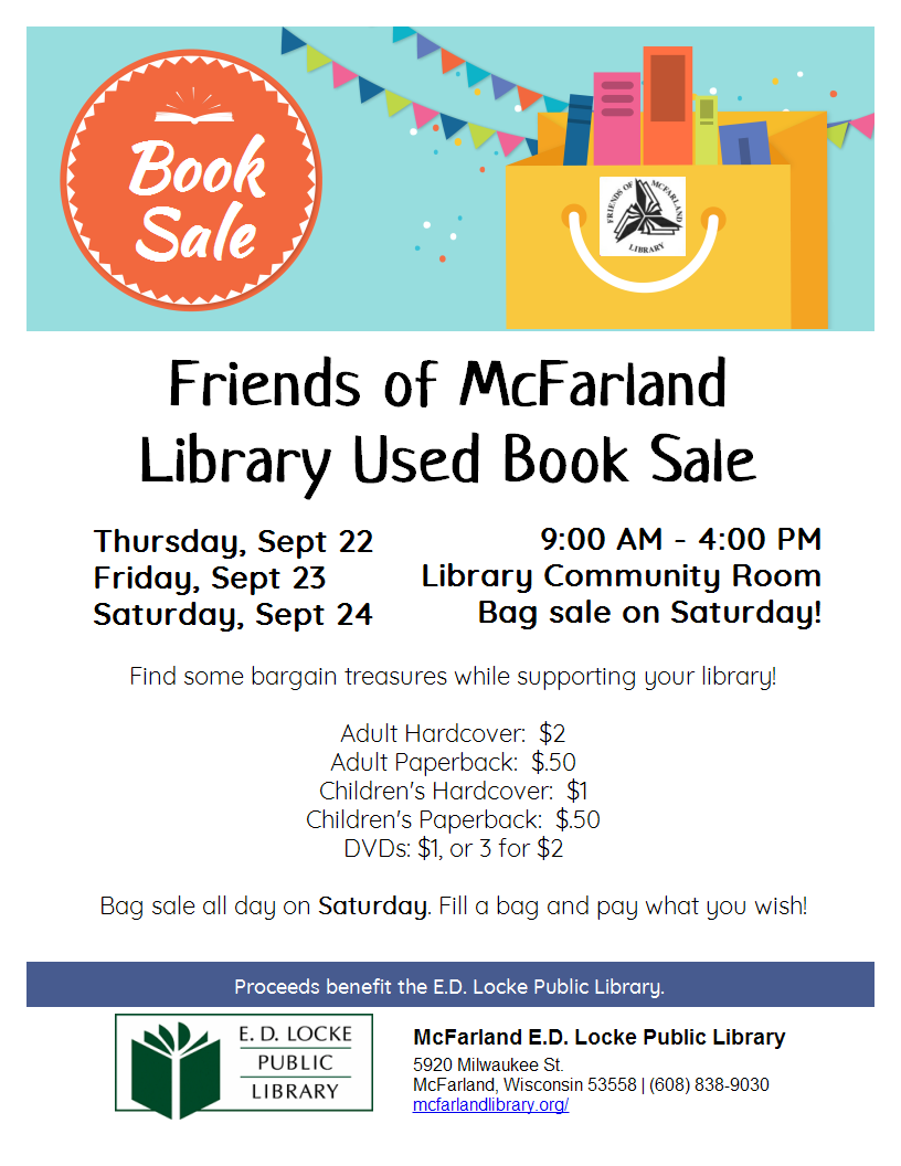 Friends of McFarland Library Used Book Sale