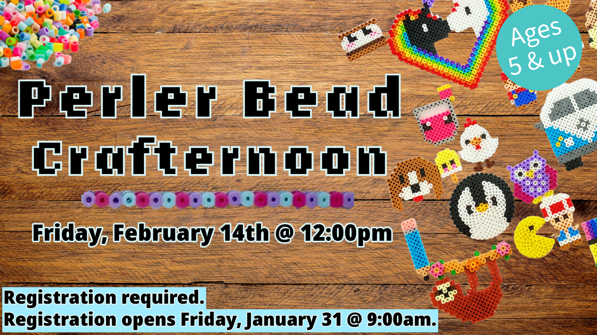 Perler Bead Crafternoon | E.D. Locke Public Library