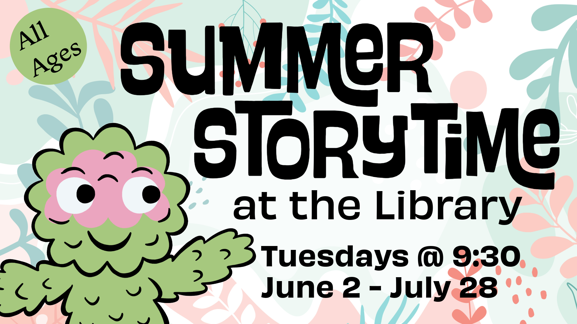 2026 Summer Storytime at the Library