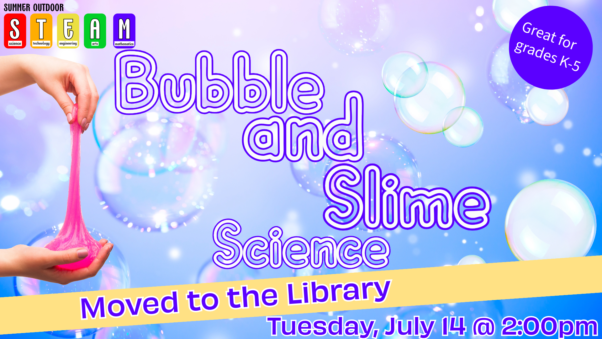 Bubble and Slime Science Moved