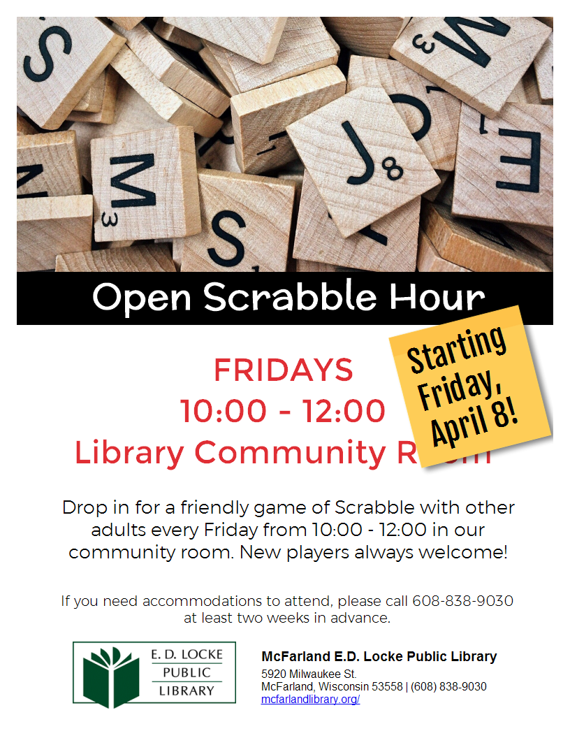 open scrabble hour flyer