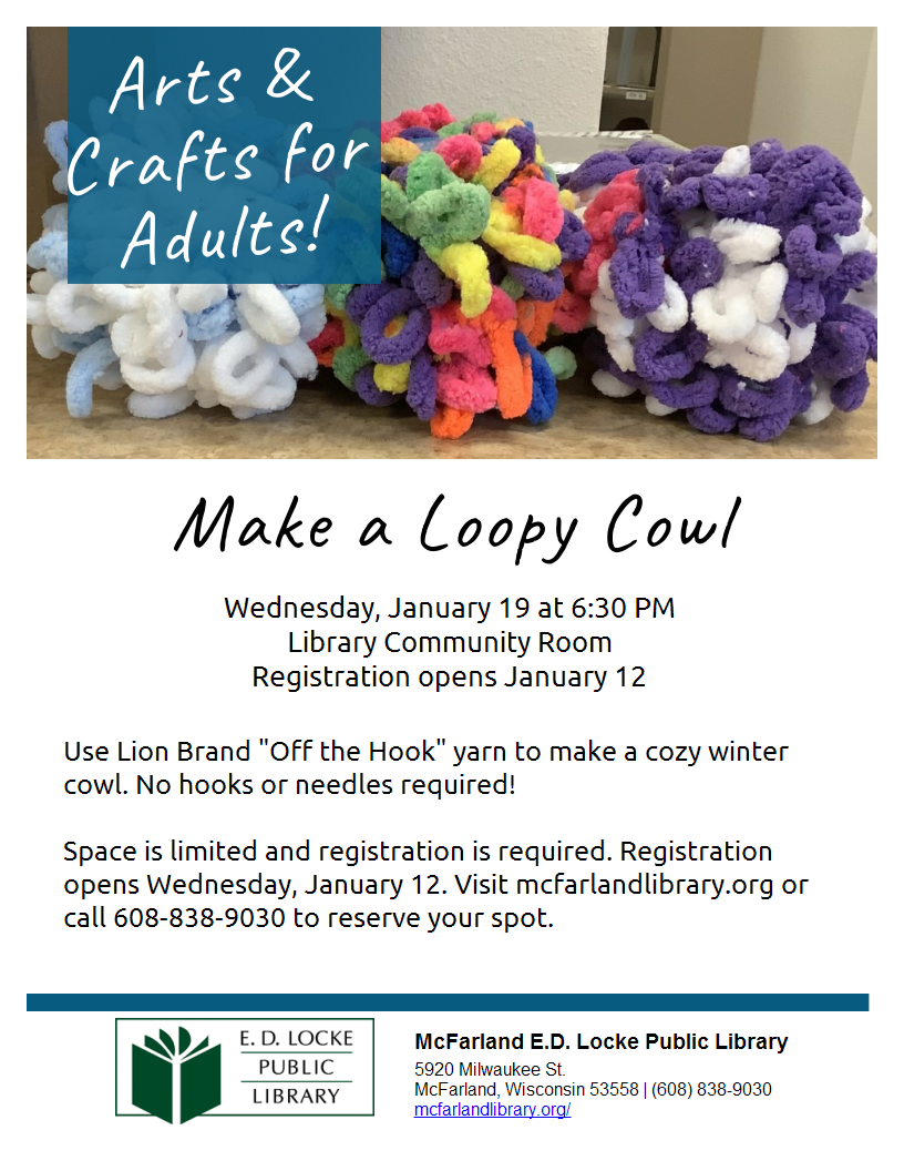 Adult craft club: make a loopy cowl