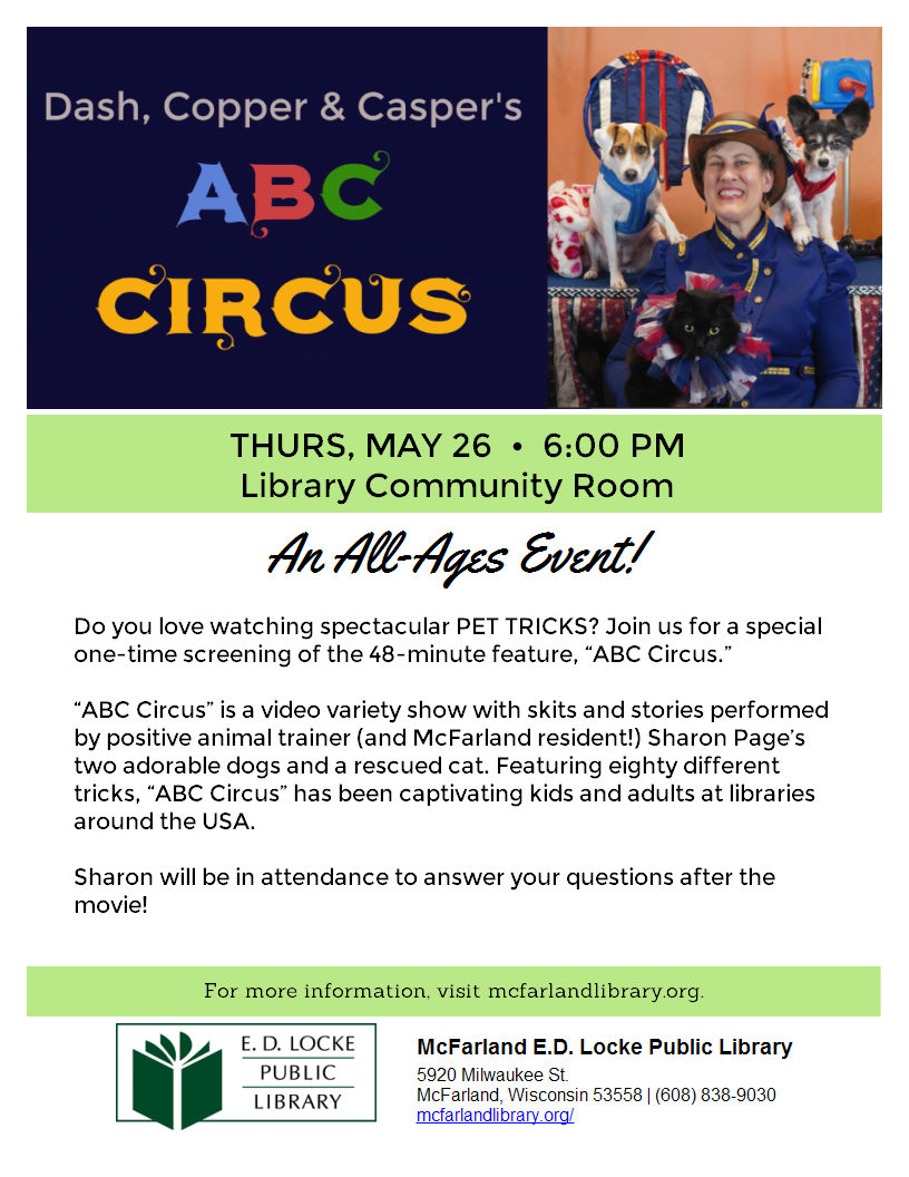 ABC Circus flyer