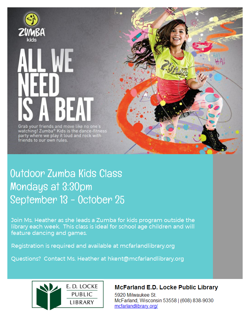 Outdoor Zumba Kids Poster