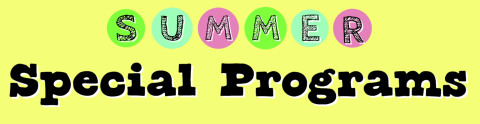 Special Programs Banner Special Programs Banner
