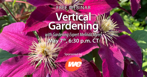 Virtual webinar on Vertical Gardening with Melinda Myers