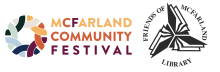 McFarland Community Festival logo and Friends of McFarland Library logo